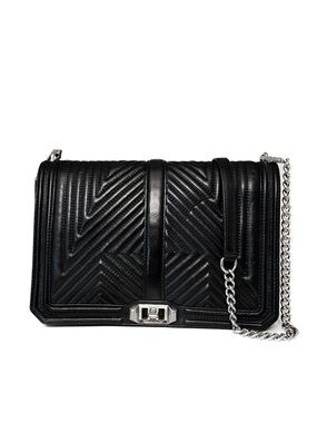 🖤 Rebecca Minkoff Geo Quilted Love Jumbo Crossbody Bag 🖤